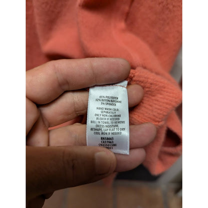 Caslon Pink Cedar Size Medium Long sleeve thermal shirt top VNeck