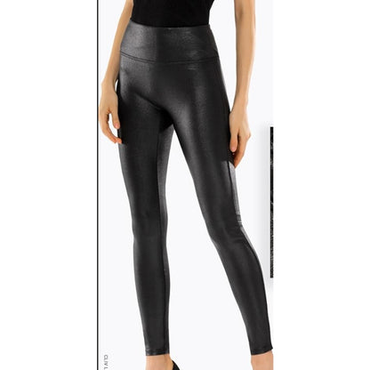 NEW Fourteenth Place Pull Up High waist Faux Leather Pants Size 2XL black ankle
