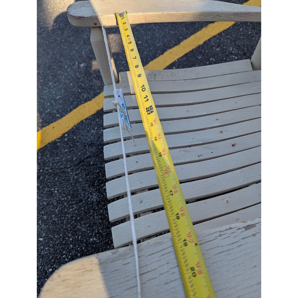 SECONDHAND SANDIES: Rocker Wood wide seat Nursery Front Porch cream