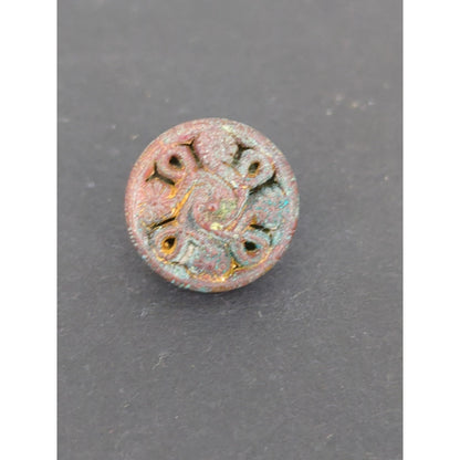 LOT of 10 Antique Vintage Victorian Brass Mixed Materials Buttons ESTATE FIND H