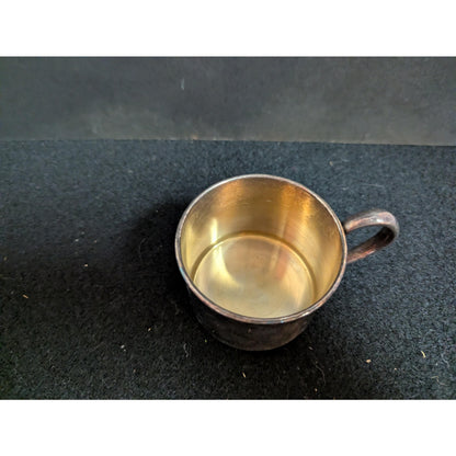 Vintage Oneida Silversmiths Silver Plated Child's Cup Baby Mug