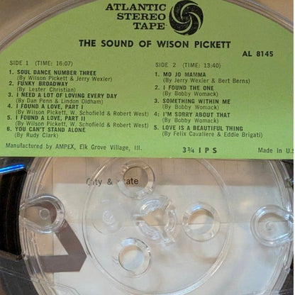 Vintage Wilson Pickett The Sound of Wilson Pickett Stereo Reel-to-Reel Tape 1967