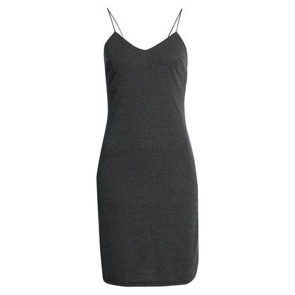 Lira Otis Rib Spaghetti Strap Knit Tank Dress Size Small in Gray NWT