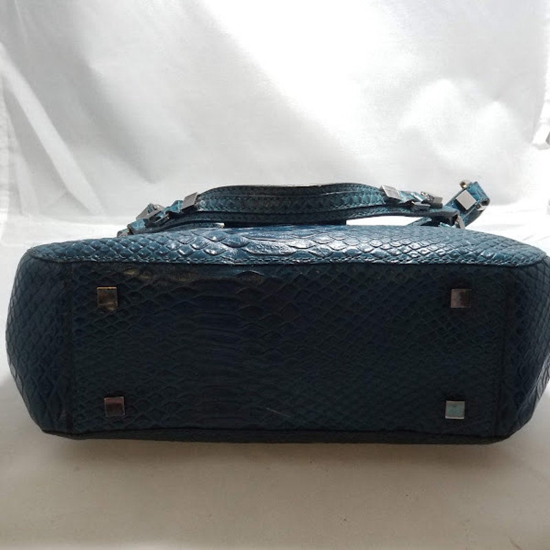 Charles David Vintage y2K Green Faux Aligator Skin Shoulder bag purse