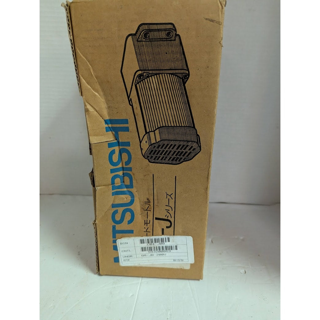 New Mitsubishi GM-J Geared Motor Model GM-JB 90W 4P 3 Phase 37.35/45 PRM 50/60Hz