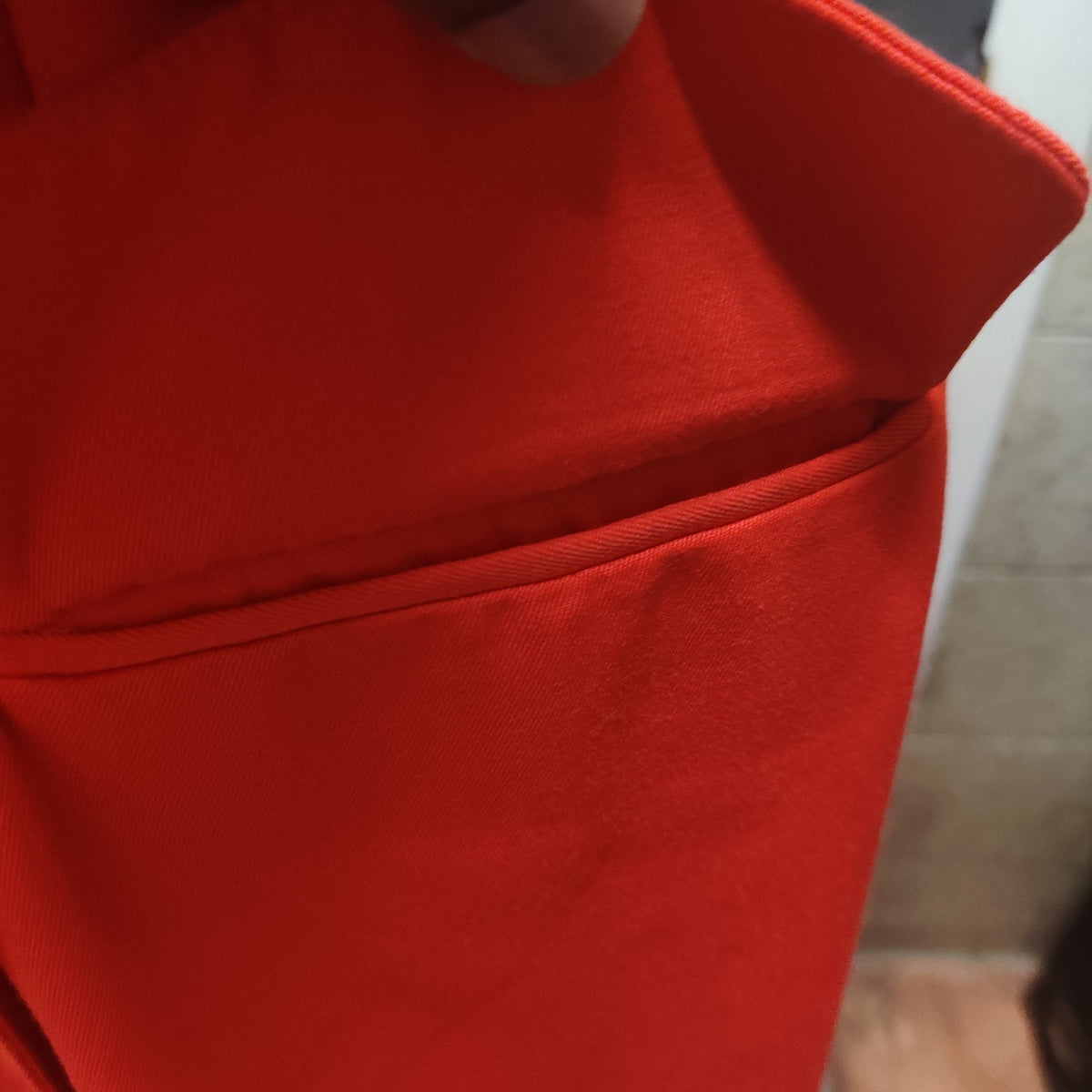Vintage 80s Kasper Petite Red Double Breasted Blazer Dress Career 6 Short Sleeve