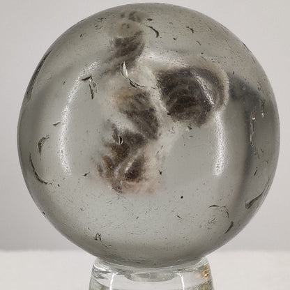 Antique German Handmade Rooster Sulfide Glass Marble Mammoth Giant Shooter 2"