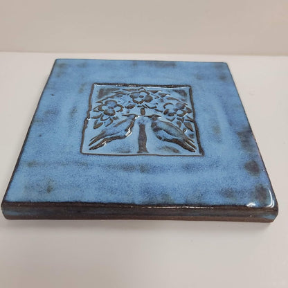 Sligo Greek Tiles Made in year 2000 Handmade 6" x 6"  Tree Life Dove Birds
