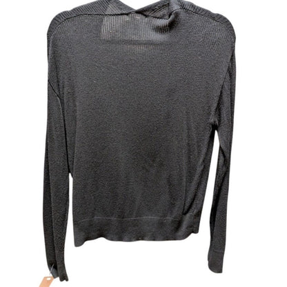 BP. Size medium long sleeve Black charcoal Cowl neck ribbed cotton blend Casual