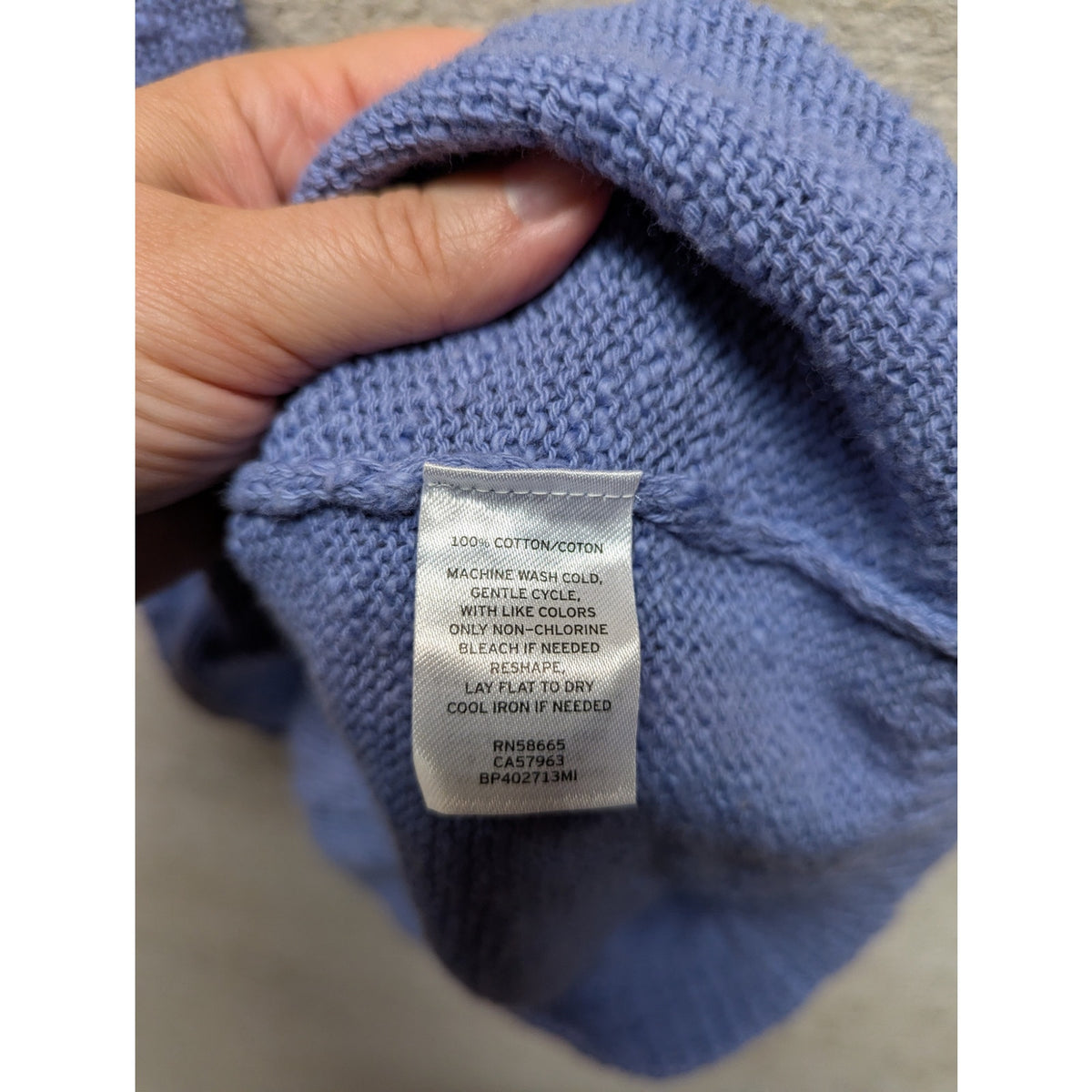 BP Women's Blue Iolite Straight Up Knit Sweater Tank Top Medium New Ribbed