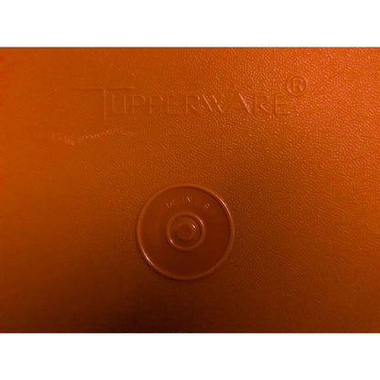 Vintage Tupperware Servalier Orange Loaf Pan Container with Sheer Lid