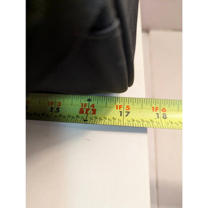 Vintage Paco Rabanne Black Duffle Bag Travel Carry On Weekender Nylon Bag