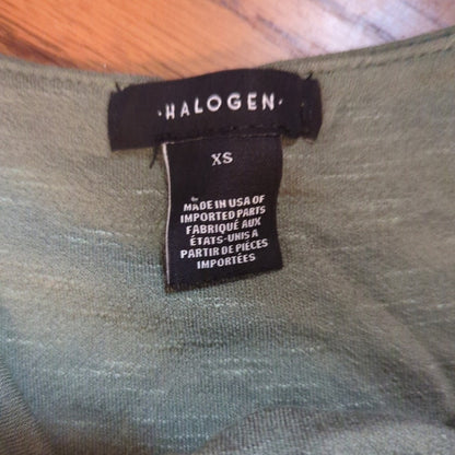 Halogen Gray textured Activewear Casual Cowl Neck Tank Top Size XS