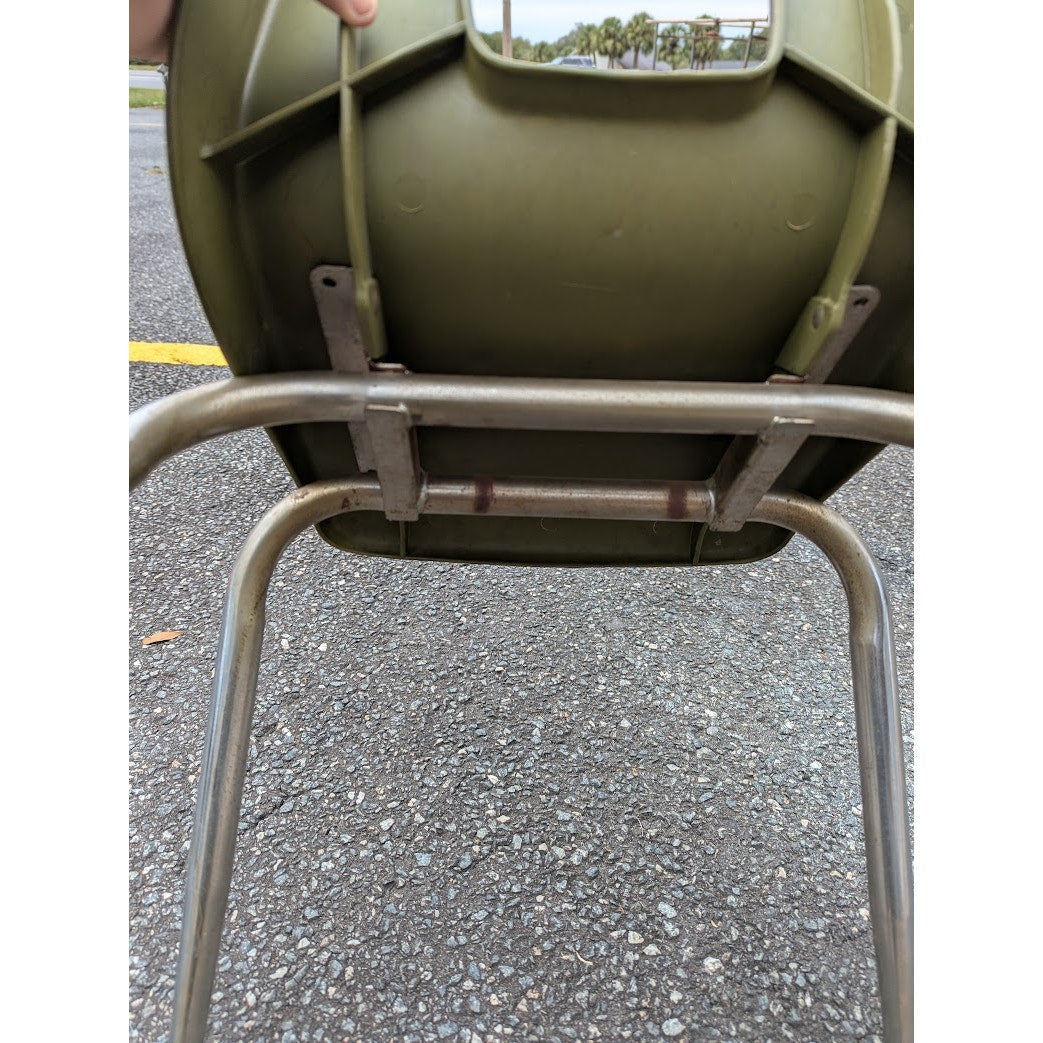 Secondhand Sandies: Artcobell avocado green Vintage kids chair school 4 available PRICED individuallyD