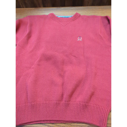 Vintage Toacmmy Hilfiger Burgundy Sweater Large Preppy Y2K Womens