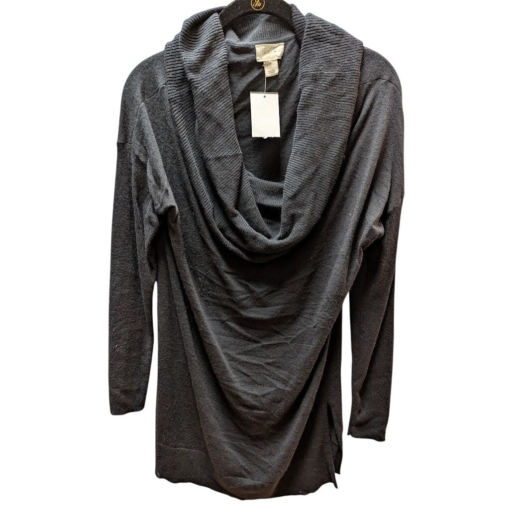 NWT Caslon Charcoal Gray Cowl Neck Long Sleeve Tunic Sweater Size Medium