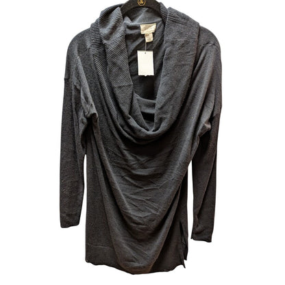 NWT Caslon Charcoal Gray Cowl Neck Long Sleeve Tunic Sweater Size Medium