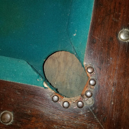 JUKE JOINT ANTIQUE VINTAGE POOL HALL TABLE ALL WOOD NICKEL MECHANISM