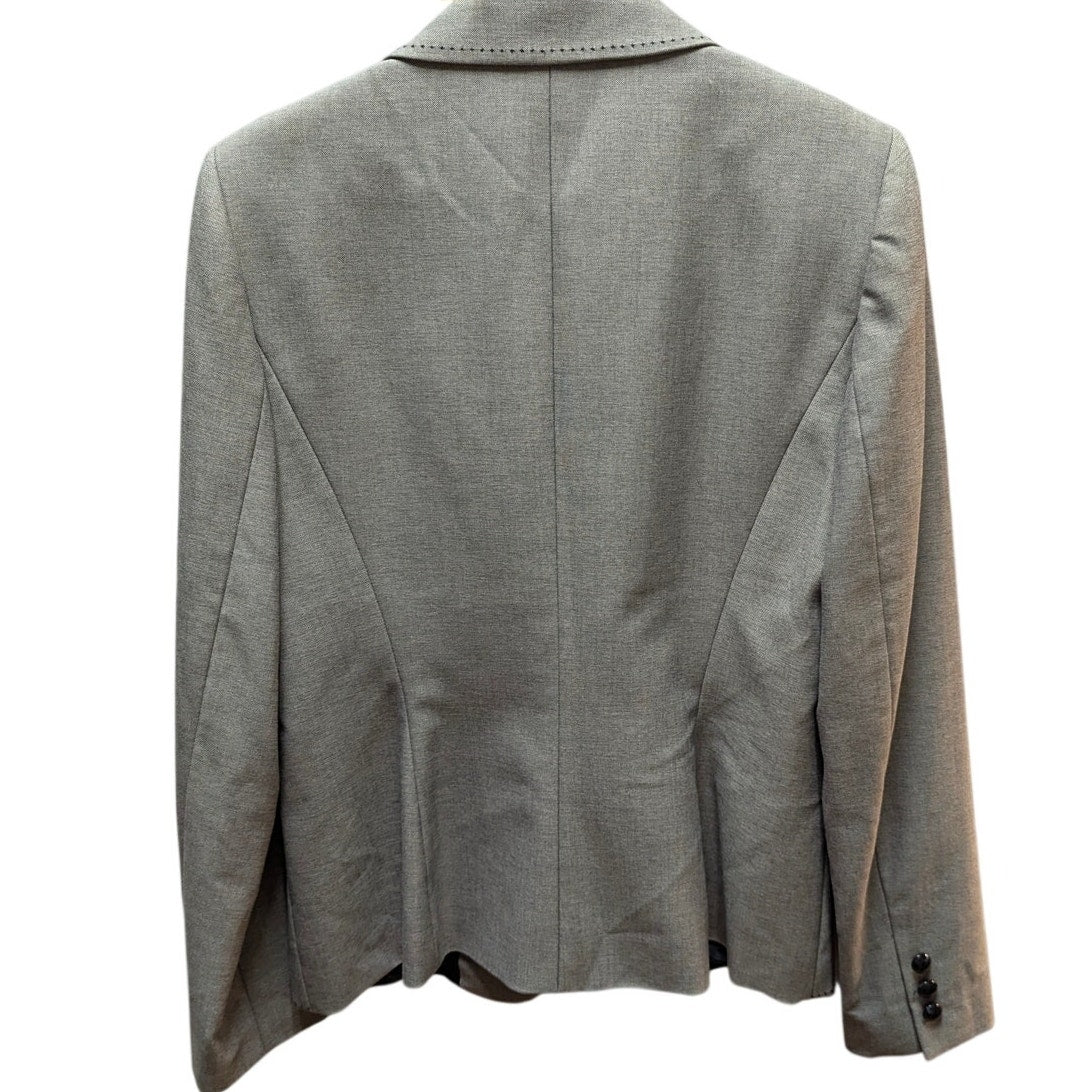Antonio Melani Grey Tailored Blazer Pick Stitch Professional Workwear Size 6