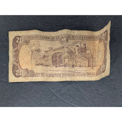 Dominican Republic 20 Pesos Banknote 1998 Paper Currency Note