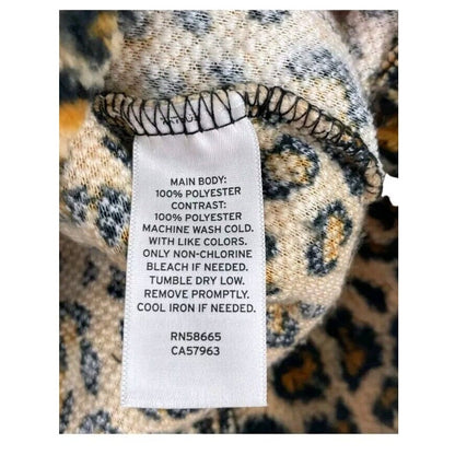 BP. Nordstrom Color Block Pullover Jacket Leopard Pink Black ExtraSmall NEW XS