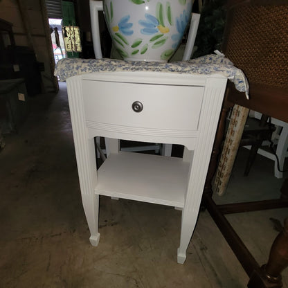 SECONDHAND SANDIES: French provincial white ebony top TV stand dresser credenza buffet