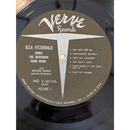 Vintage Ella Fitzgerald  Gershwin Song Book Verve MG V-4029 Volume 1 Vinyl LP