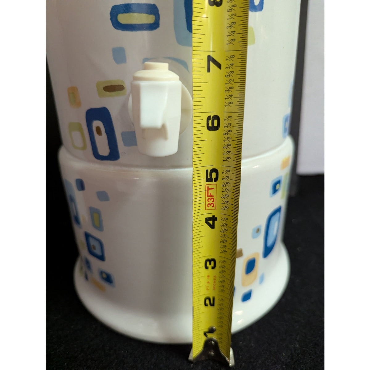 DesignPac Mid Century Modern Geometric Ceramic Beverage Dispenser