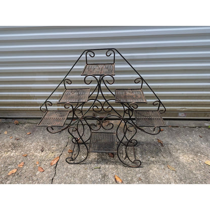 SECONDHAND SANDIES: Vintage Heavy 6 Pot Iron Plant stand