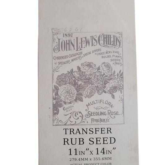 Redesign with Prima Rub Seed 11 X 14 Charcoal Vintage Decor Transfer