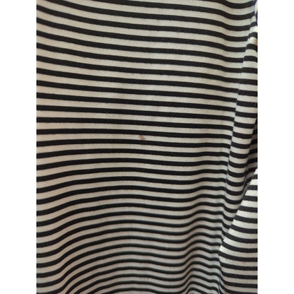 Finejo Stripe Shirt Dress Long Sleeve Collared Button Down Small collared travel