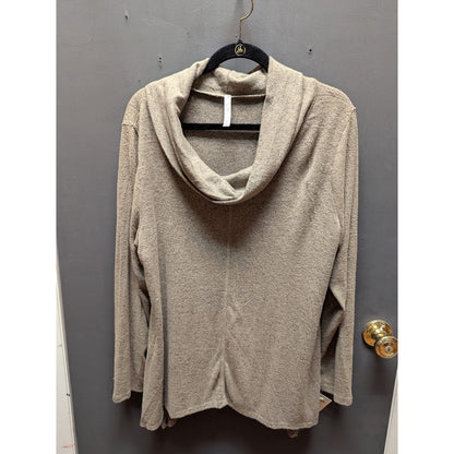 Forgotten Grace Knit Cowl Neck Sweater - Women's Size XL Oatmeal NEW turtleneck