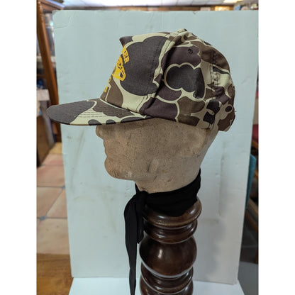 VINTAGE Camo Southside Mower Tallahassee Snap Back TRUCKER full fabric Hat  Cap