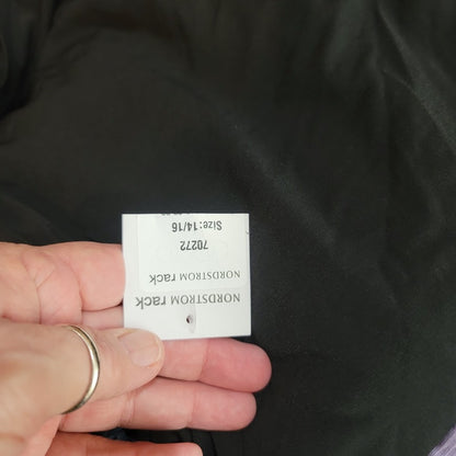 VIP Avenue Black White Dress Stretchy Size 14/16 NEW casual career long sleeve