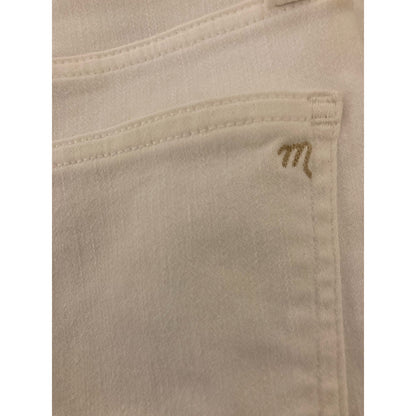 Madewell Women's Button Front High Rise Skinny Crop Jeans Waist 27" White NWT