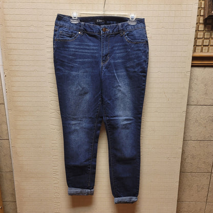 D. Jeans 30" x 29" skinny stretch blue jeans womens Dark wash