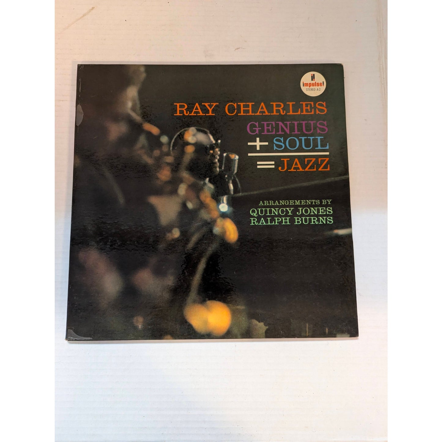 Vintage Ray Charles Genius + Soul = Jazz Impulse! A-2 Gatefold Mono Vinyl LP