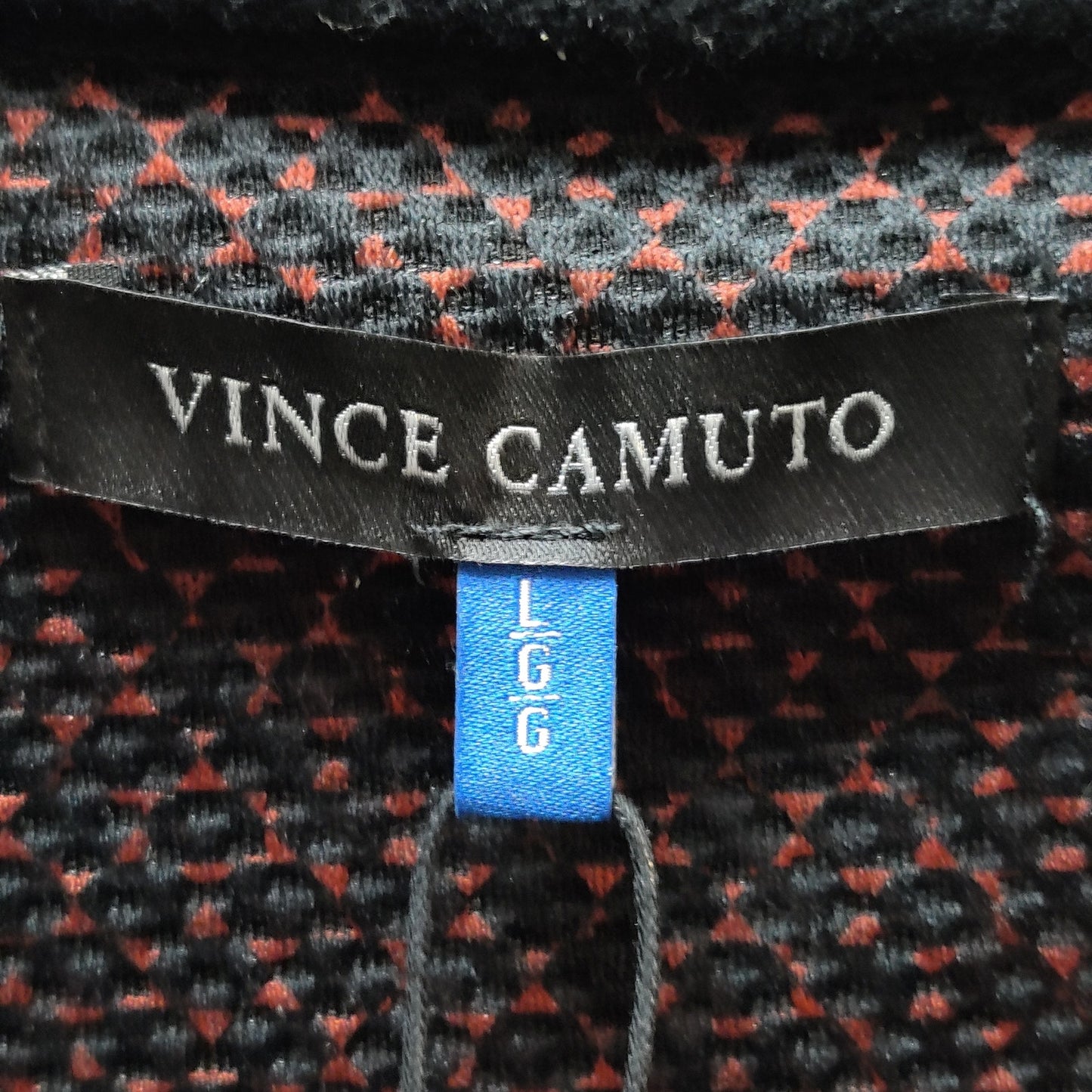 Vince Camuto Men's Quarter-Zip Pullover Shirt Dark Brown/Black Long Sleeve New