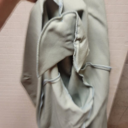 Vintage Allison Woods Size 22W Green 2pc suit Jacket Pants shoulder pads elastic
