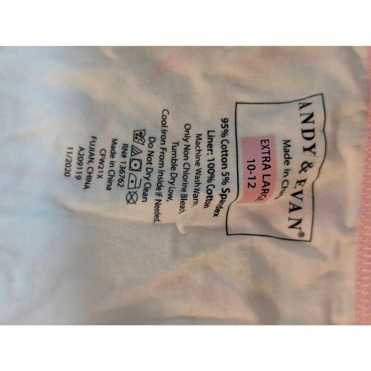Andy & Evan Girls Rainbow Print Briefs 10-12