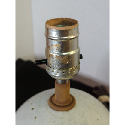 Vintage Studio Art Pottery Small Desk Side Table Single Bulb Lamp