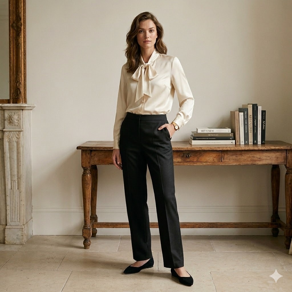 Alex Marie Black Tailored Straight Leg Trousers Business Casual Pants Size 2P