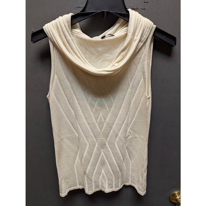 Antonia Melani Size Small Cowl Neck Sleeveless Sweater Top Womens