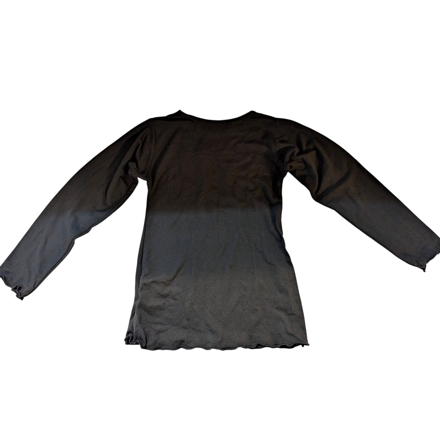 Tuna Kids Girls Black Boo-tiful Halloween Graphic Long Sleeve Shirt Size 4