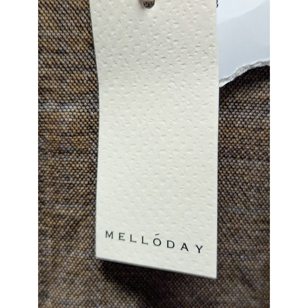Melloday NWT Women’s Plaid Jacket Cardigan Long in Brown Plus Size Medium TRAVEL