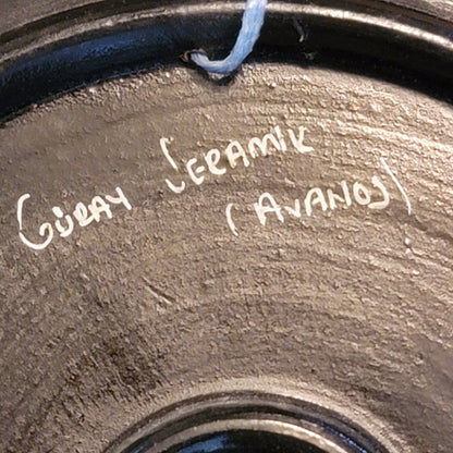 Guray Seramic Avanos Turkey Black handpainted wall art Point to Point Ceramic