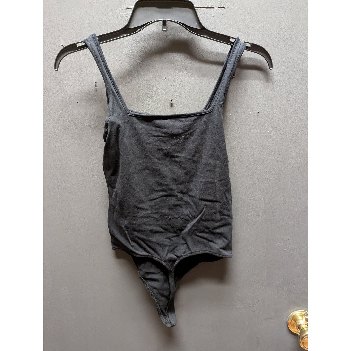BP. NWT Black Sleeveless Bodysuit Small Layering Sleeveless Straight Neckline