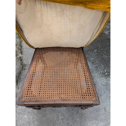 Secondhand Sandies: Set of 8 Antique Wood Rattan Dining Chairs
