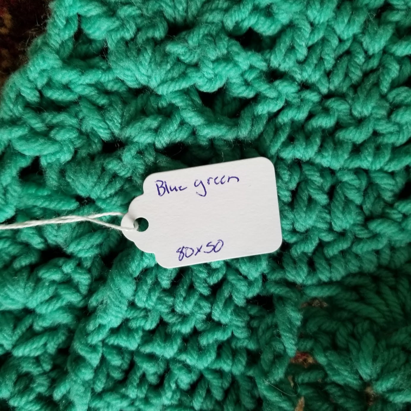 Vintage handmade afghan cover throw Green fringe coverlet blanket 80x50 Queen