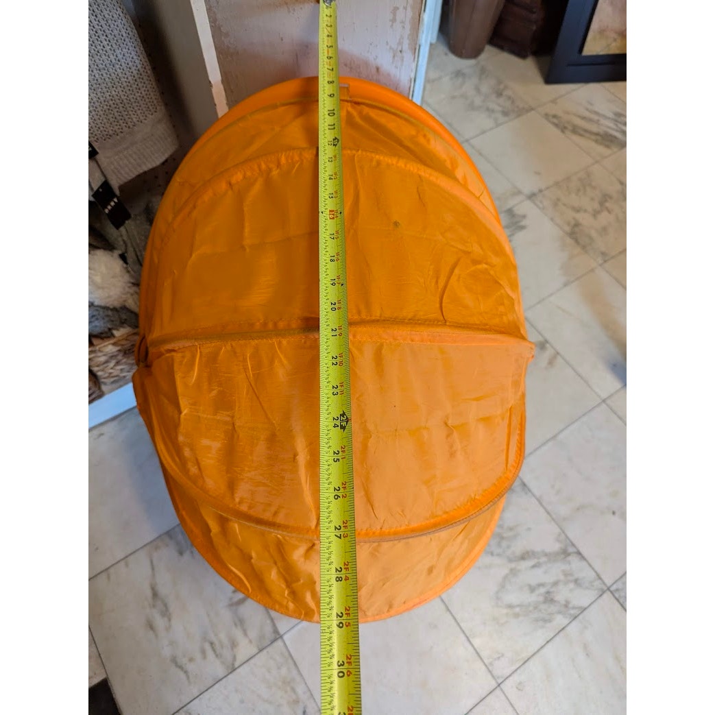 IKEA PS Lomsk Swivel Egg Chair Orange Pod Retro Mid-Century Mod Space Age